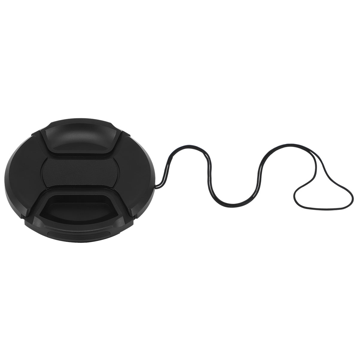 Haoge 72mm Center Pinch Snap On Front Lens Cap Cover with Cap Keeper for Canon Nikon Sony Fujifilm Sigma Tamron and Other 72mm Filter Thread Lens