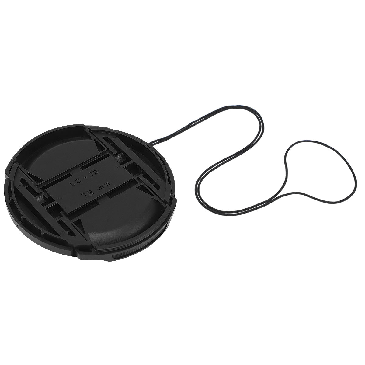 Haoge 72mm Center Pinch Snap On Front Lens Cap Cover with Cap Keeper for Canon Nikon Sony Fujifilm Sigma Tamron and Other 72mm Filter Thread Lens