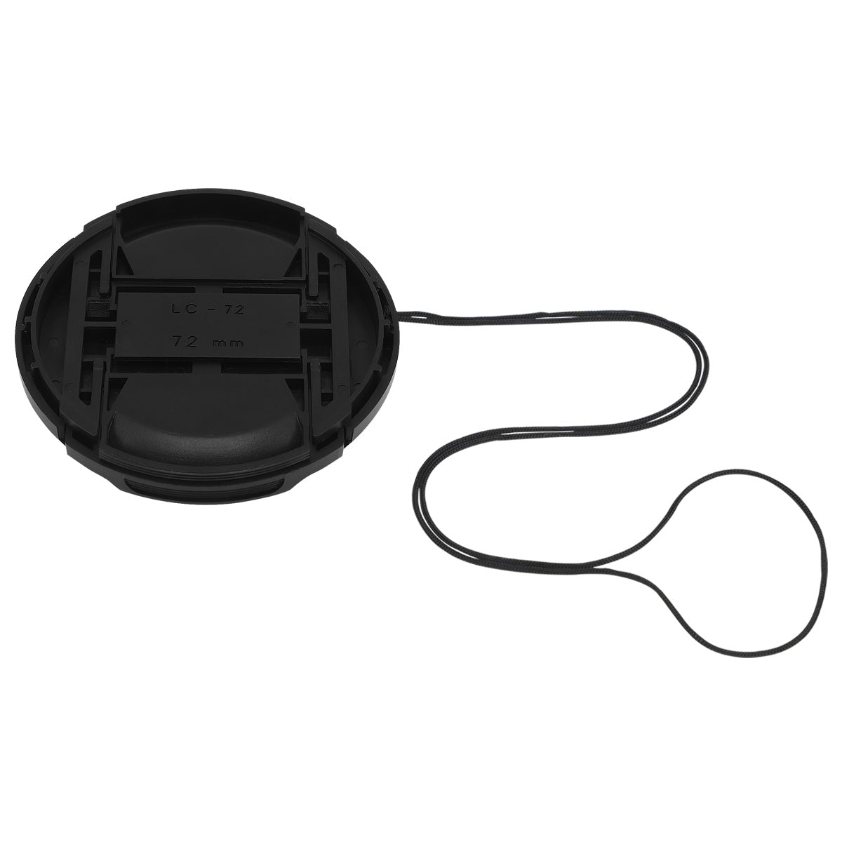 Haoge 72mm Center Pinch Snap On Front Lens Cap Cover with Cap Keeper for Canon Nikon Sony Fujifilm Sigma Tamron and Other 72mm Filter Thread Lens