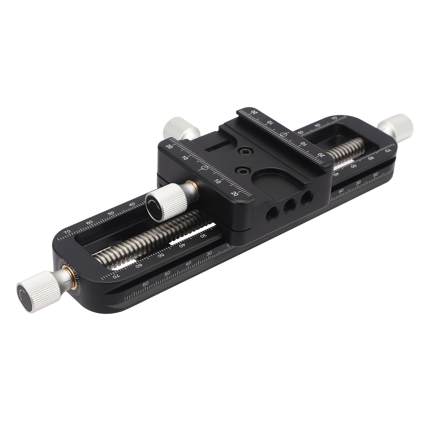 Haoge FM-160 Wormdrive Macro Rail for Macro photography, Focus stacking Precision Focus Slider/Close-up Shooting Clamp Plate Fine-tuning Screw rod
