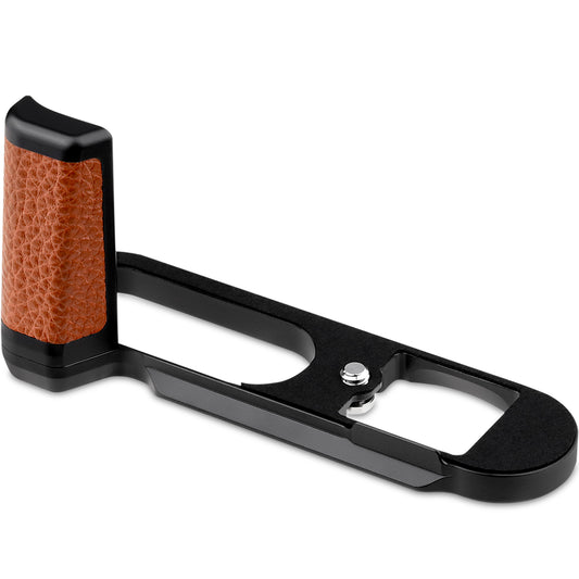 Haoge Handle HandGrip for Leica Q3 Q3-43 Digital Camera Body Accessories L-Shape Grip Bracket Brown HG-Q3B-C