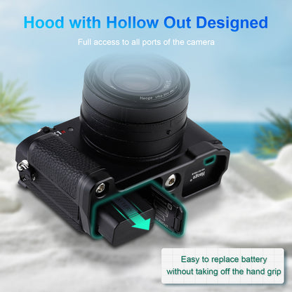 Haoge HG-RX1RIII 滑り止めカメラブラケットホルダーハンドグリップ Sony Cyber​​-shot DSC-RX1R III RX1RM3 RX1RIII フルフレームデジタルカメラ用