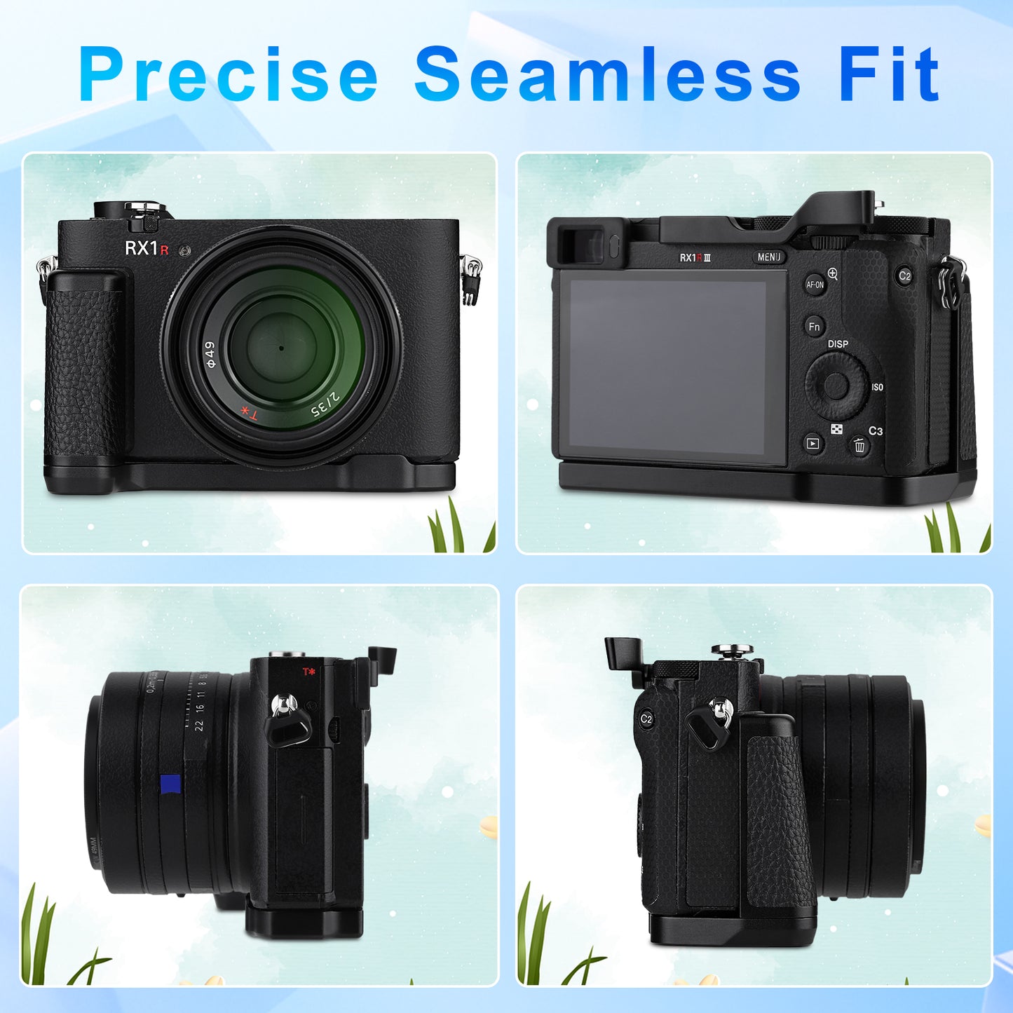 Haoge HG-RX1RIII 滑り止めカメラブラケットホルダーハンドグリップ Sony Cyber​​-shot DSC-RX1R III RX1RM3 RX1RIII フルフレームデジタルカメラ用