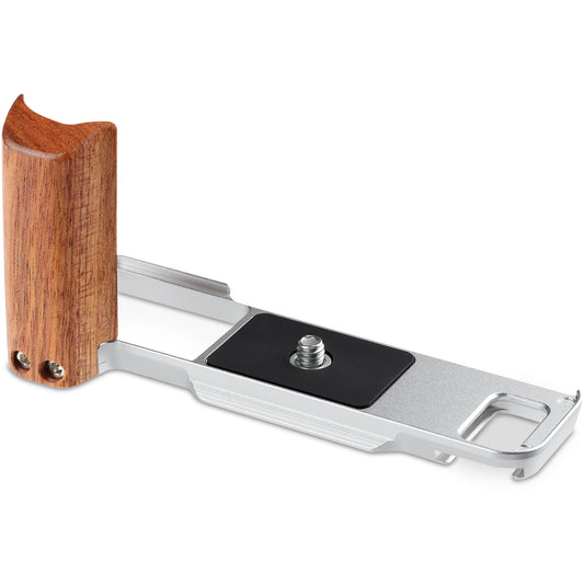 Haoge Wooden Side Handle for Fujifilm X-E5 xe5 Camera - L-Shape Premium Rosewood Grip with Quick Release Plate