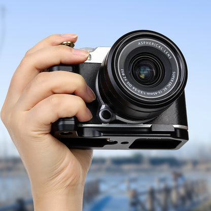 Haoge XM5 Camera Bracket Holder Hand Grip for Fujifilm X-M5 Camera Body L-Shape Grip fit Arca Swiss Kirk RRS Benro Quick Release Plate HG-XM5B