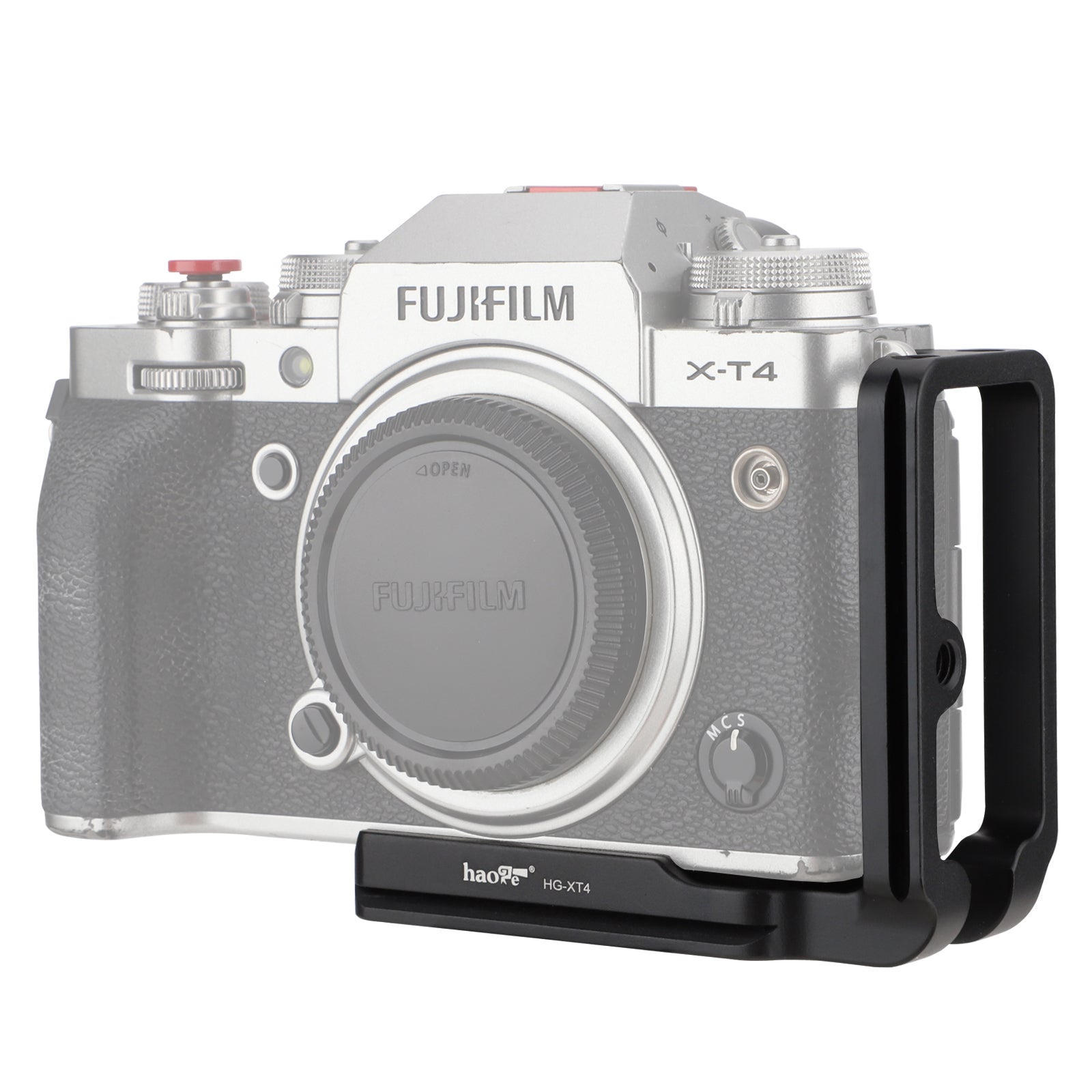 Haoge HG-XT4 Camera L Bracket for Fujifilm X-T4 Fujinon XT4 Camera,Arca Style Compatiable Quick Release Plate