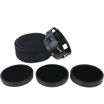Haoge Off-Camera Flash Grid Kit for Profoto B1 and B2 Monolight Strobe Light with Honeycomb Grid Set Kit ( 10/ 20 / 30 deg )