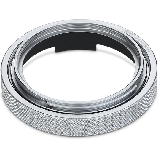 Haoge Adapter Ring for Fujifilm GFX100RF Camera Square Metal Lens Hood Accessories Bayonet Shades Compatible with GFX100RF Original Lens Cap 49mm UV Silver