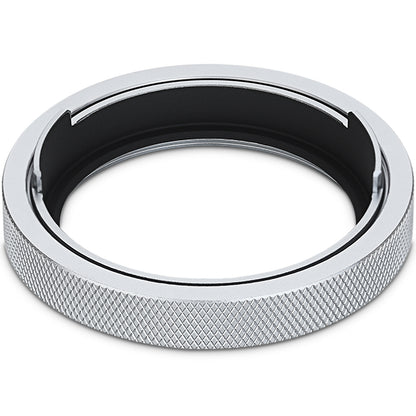 Haoge Adapter Ring for Fujifilm GFX100RF Camera Square Metal Lens Hood Accessories Bayonet Shades Compatible with GFX100RF Original Lens Cap 49mm UV Silver