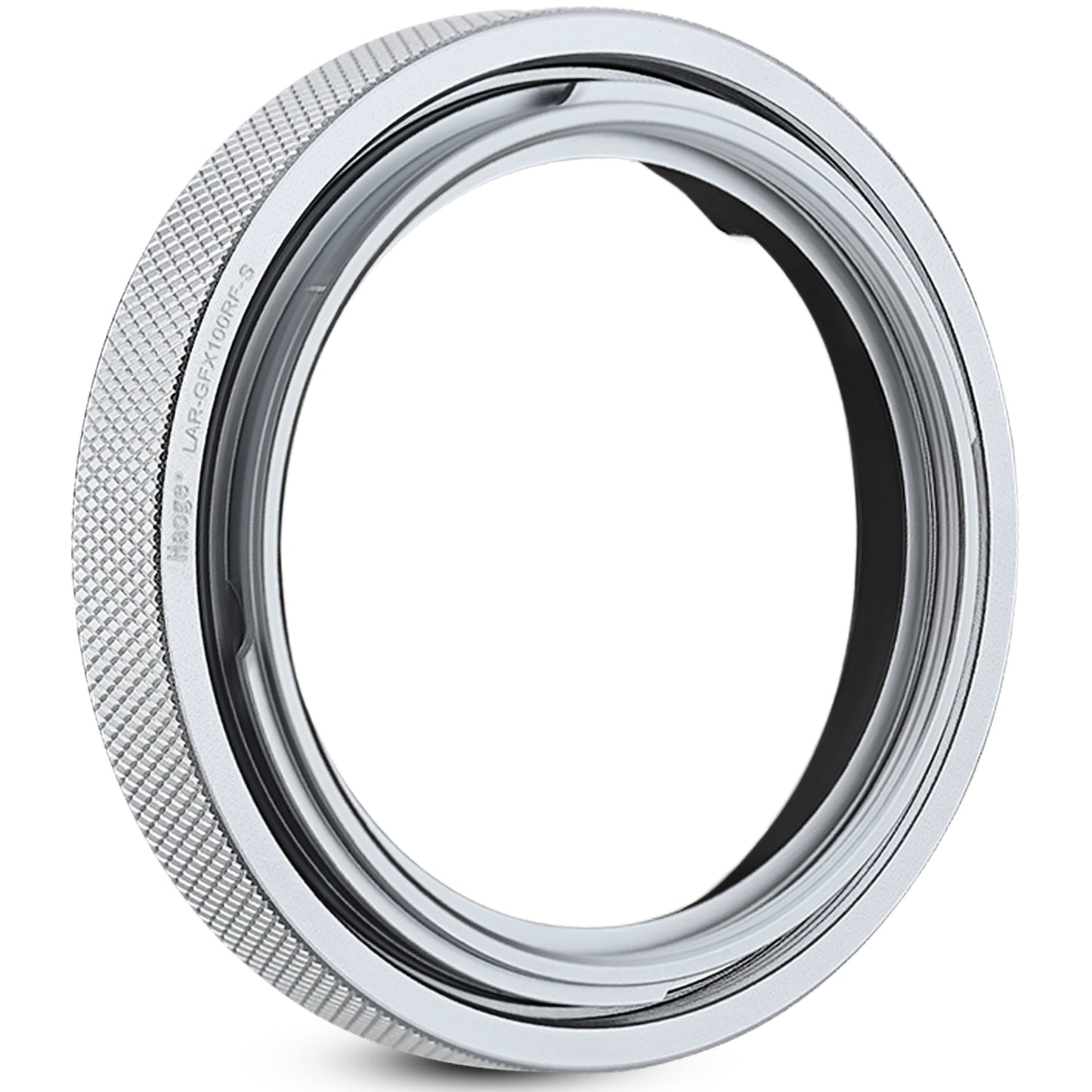 Haoge Adapter Ring for Fujifilm GFX100RF Camera Square Metal Lens Hood Accessories Bayonet Shades Compatible with GFX100RF Original Lens Cap 49mm UV Silver