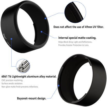 Haoge LAR-GR Lens Filter Adapter Ring for RICOH GR III GRIII GR3 Digital Compact Camera for GW-4 Wide Conversion Lens replaces GA-1