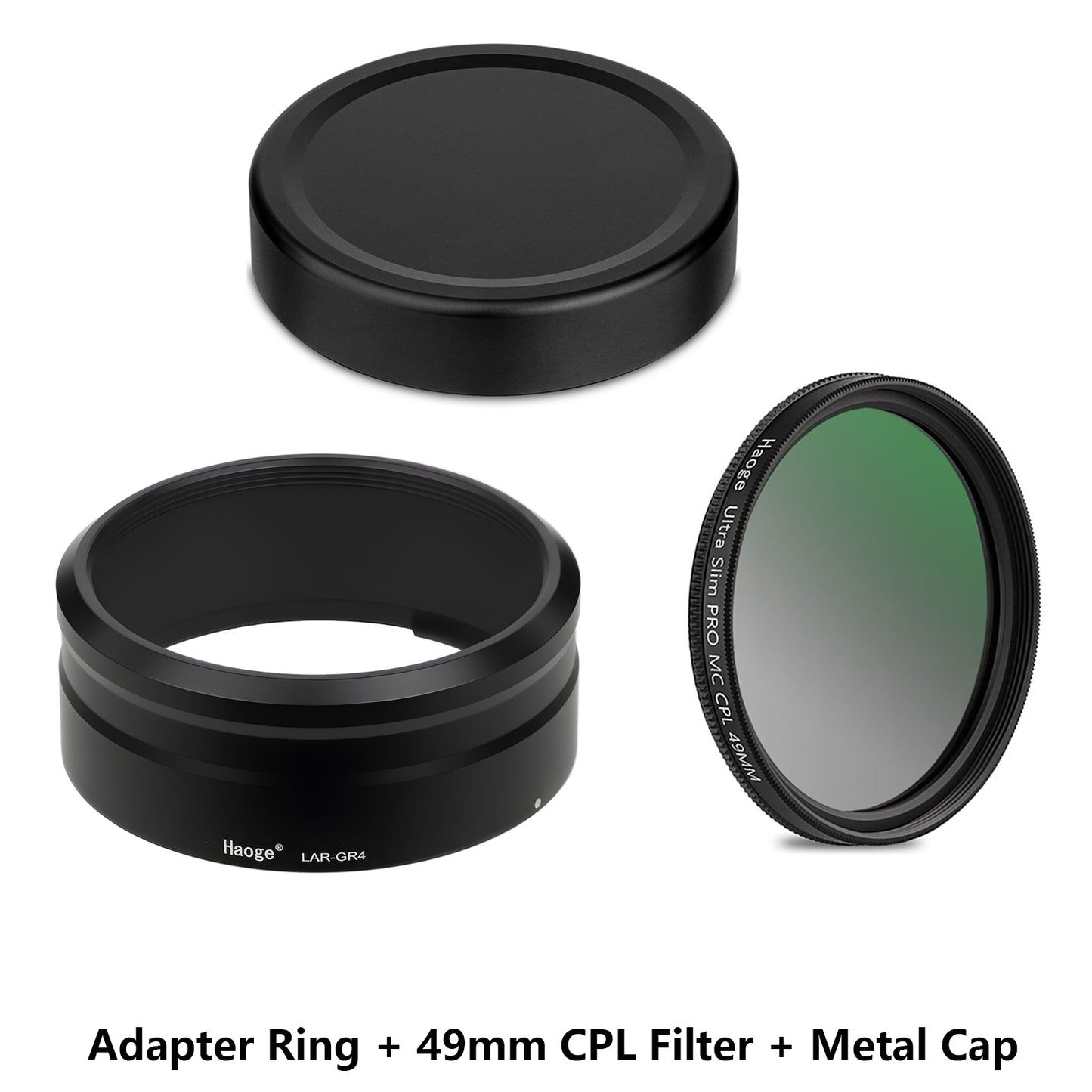 Haoge LAR-GR4 Lens Filter Adapter Ring for RICOH GR IV GRIV GR4 Digital Compact Camera for GW-4 Wide Conversion Lens replaces GA-3