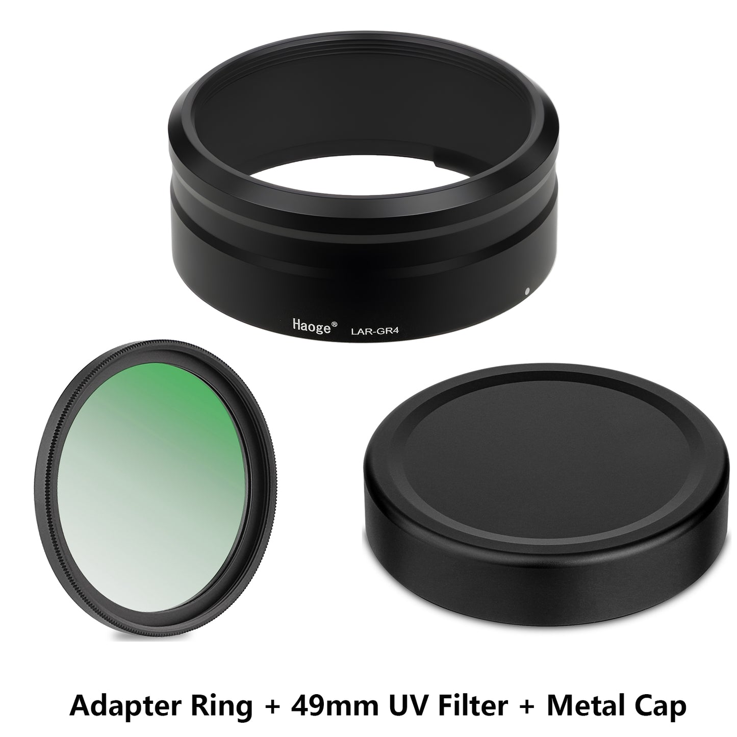Haoge LAR-GR4 Lens Filter Adapter Ring for RICOH GR IV GRIV GR4 Digital Compact Camera for GW-4 Wide Conversion Lens replaces GA-3
