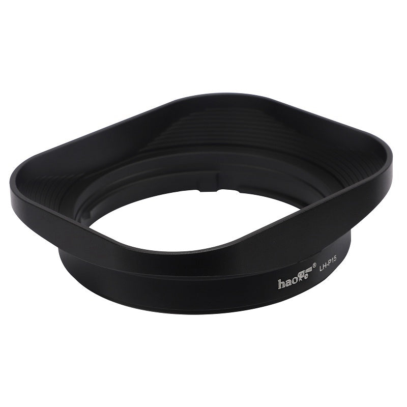 Haoge LH-P15 Square Metal Lens Hood for Panasonic LEICA DG SUMMILUX 15mm f/1.7 ASPH lens 15MM F1.7