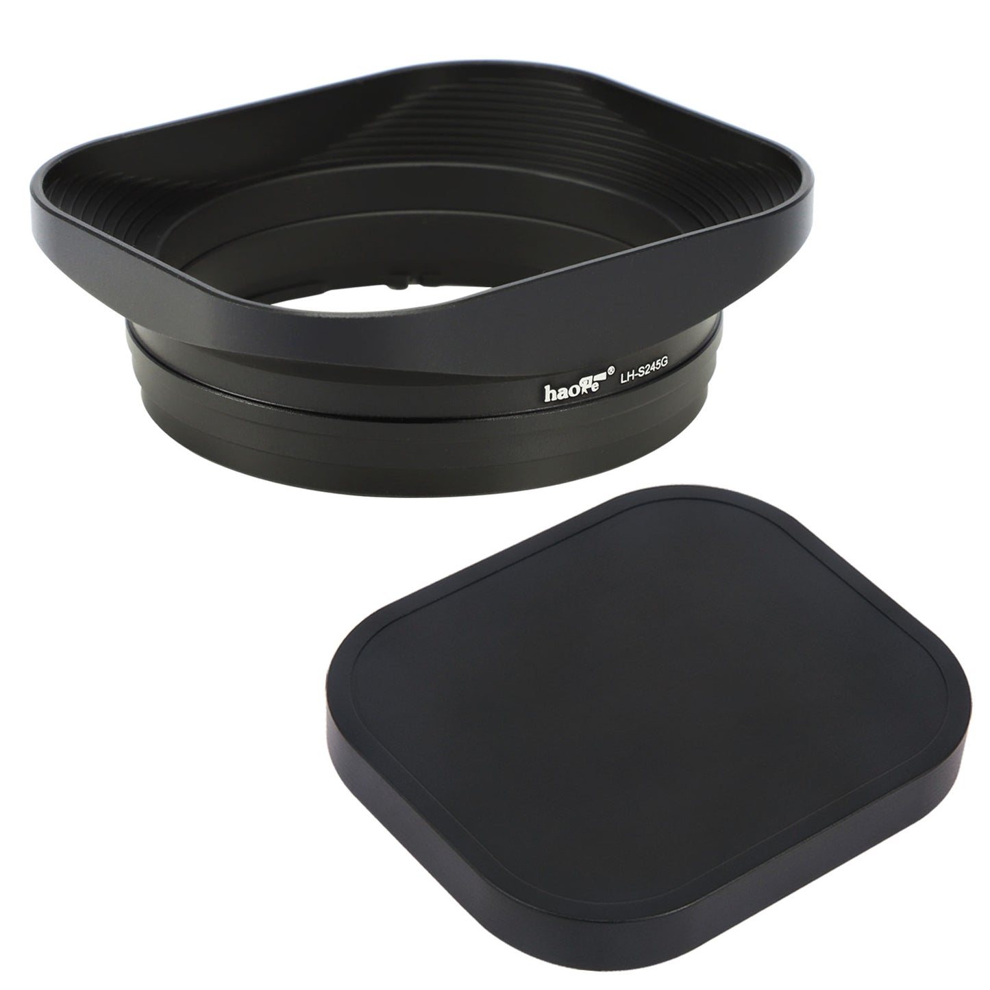 Haoge LH-S245G Square Metal Bayonet Lens Hood Shade for Sony Cyber-shot DSC-RX1 / RX1R / RX1R II /DSC-RX1RM3/RX1R III/RX1R3 Camera and Sony FE 50mm 40mm f2.5 G,FE 24mm F2.8 G Lens