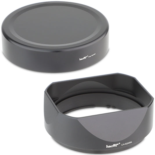Haoge Metal Square Lens Hood for Sony RX1RIII/RX1RM3/RX1M2/RX1 Camera and Sony FE 40mm F2.5 G FE 50mm F2.5 G FE 24mm F2.8 G Lens Shade on A7CII A7CR A7R4 Camera Bayonet  Mount