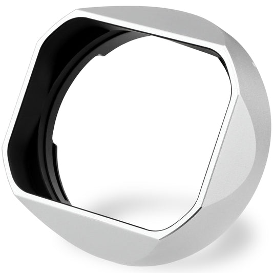 Haoge Square Metal Lens Hood for Voigtlander 35mm F2 35mm F1.5 28mm F2.0 Type I & II ULTRON Aspherical Vintage Line Leica VM Mount Lens LH-VM13P-NS Silver Bayonet design replace LH-12 LH-4N