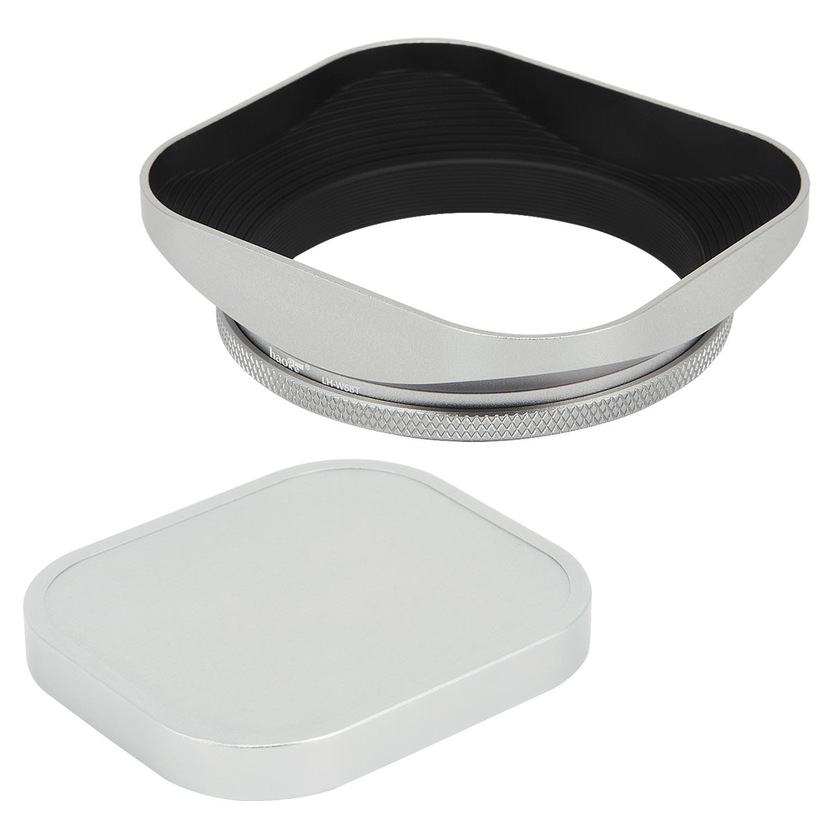 Haoge Cap-HG-36W Square Metal Cover Cap for Haoge Specific Square Lens Hood Silver