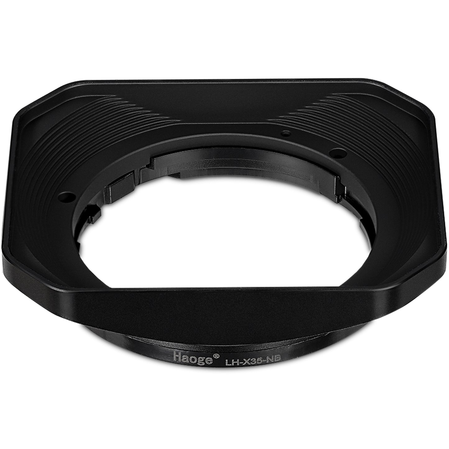 Haoge Metal Square Lens Hood for Fujifilm XF35mm f2 R WR and XF23mm f2 R WR Lens,XC35mm F2 Lens Shade on Fuji X-T5 XT50 XT30III Bayonet  Mount LH-X35-NB