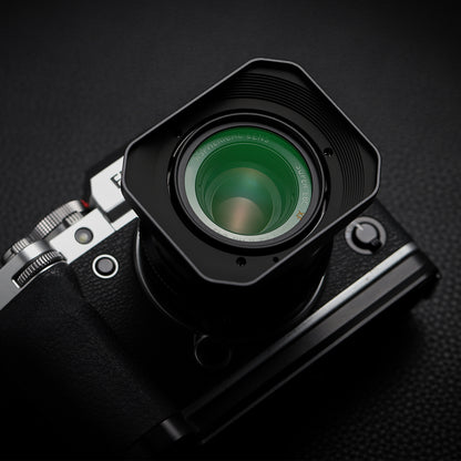 Haoge Metal Square Lens Hood for Fujifilm XF35mm f2 R WR and XF23mm f2 R WR Lens,XC35mm F2 Lens Shade on Fuji X-T5 XT50 XT30III Bayonet  Mount LH-X35-NB