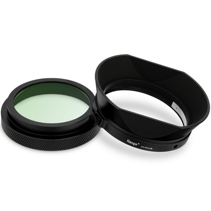 Haoge Metal Square Lens Hood Lens & MC UV Protection Filter for for Fujifilm X100 Series X100VI X100V X100F X100T Camera Accessories Waterproof HD Optical Glass UV Filter