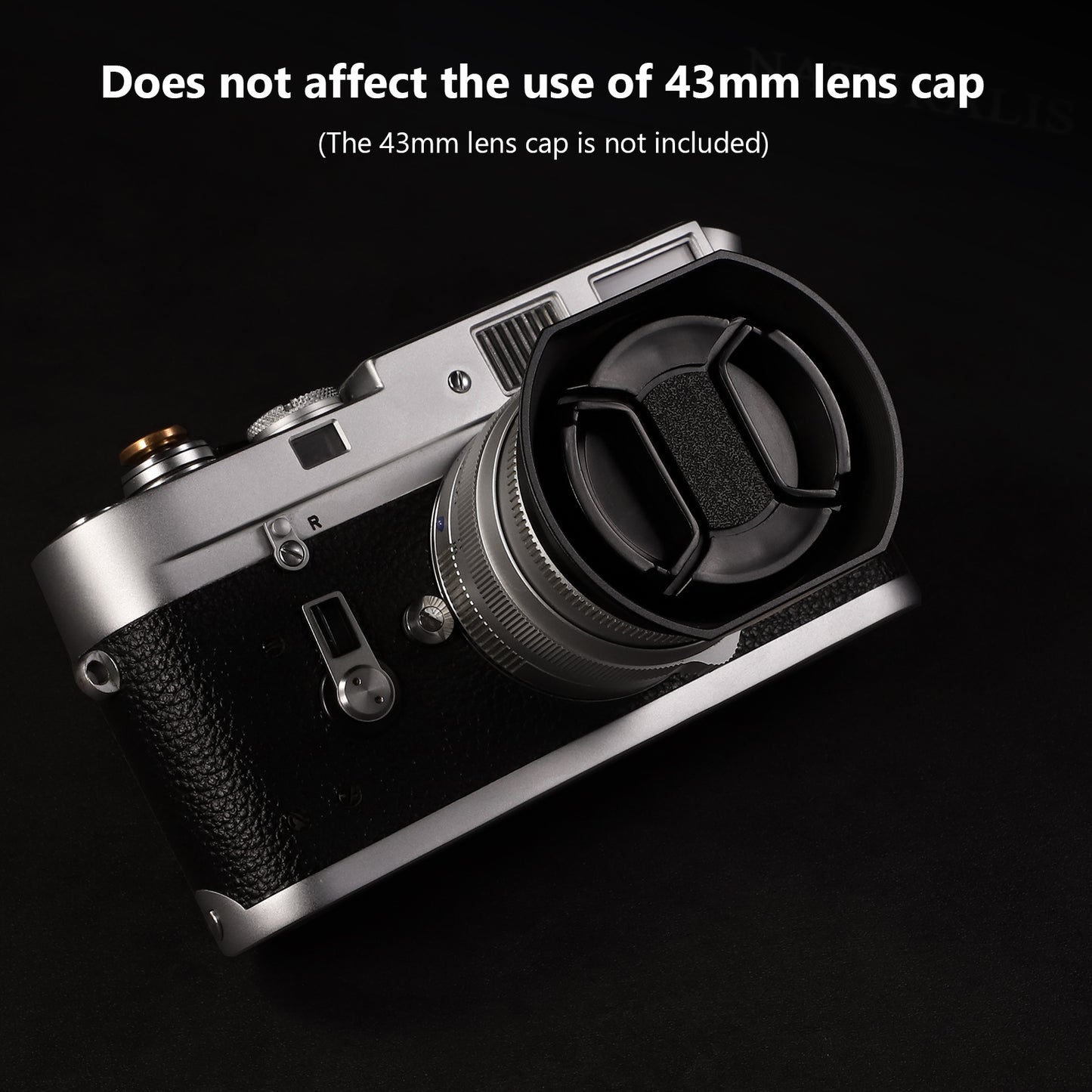 Haoge LH-ZV02MB Square Metal Lens Hood for Voigtlander Nokton 35mm f/1.4 II, 40mm f1.4 VM 50mm f1.5 Aspherical II VM 28mm f1.5,Carl Zeiss Biogon T* 2/35 35mm f2 ZM, C Biogon T* 2.8/35 35mm f2.8 ZM, Planar T* 2/50 50mm f2 ZM Lens