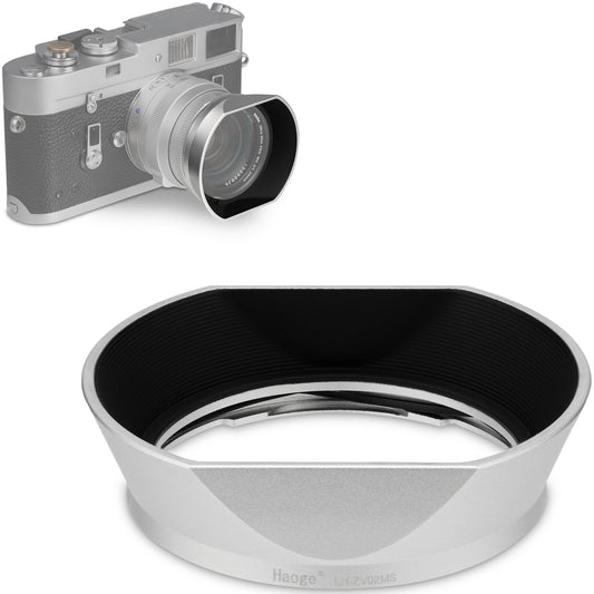 Haoge Square Metal Lens Hood for Voigtlander NOKTON 35mm f1.4, 40mm f1.4, 50mm f1.5 Aspherical II 28mm F1.5 VM Lens,Carl Zeiss Biogon T* 2/35 35mm f2 ZM, C Biogon T* 2.8/35 35mm f2.8 ZM, Planar T* 2/50 50mm f2 ZM