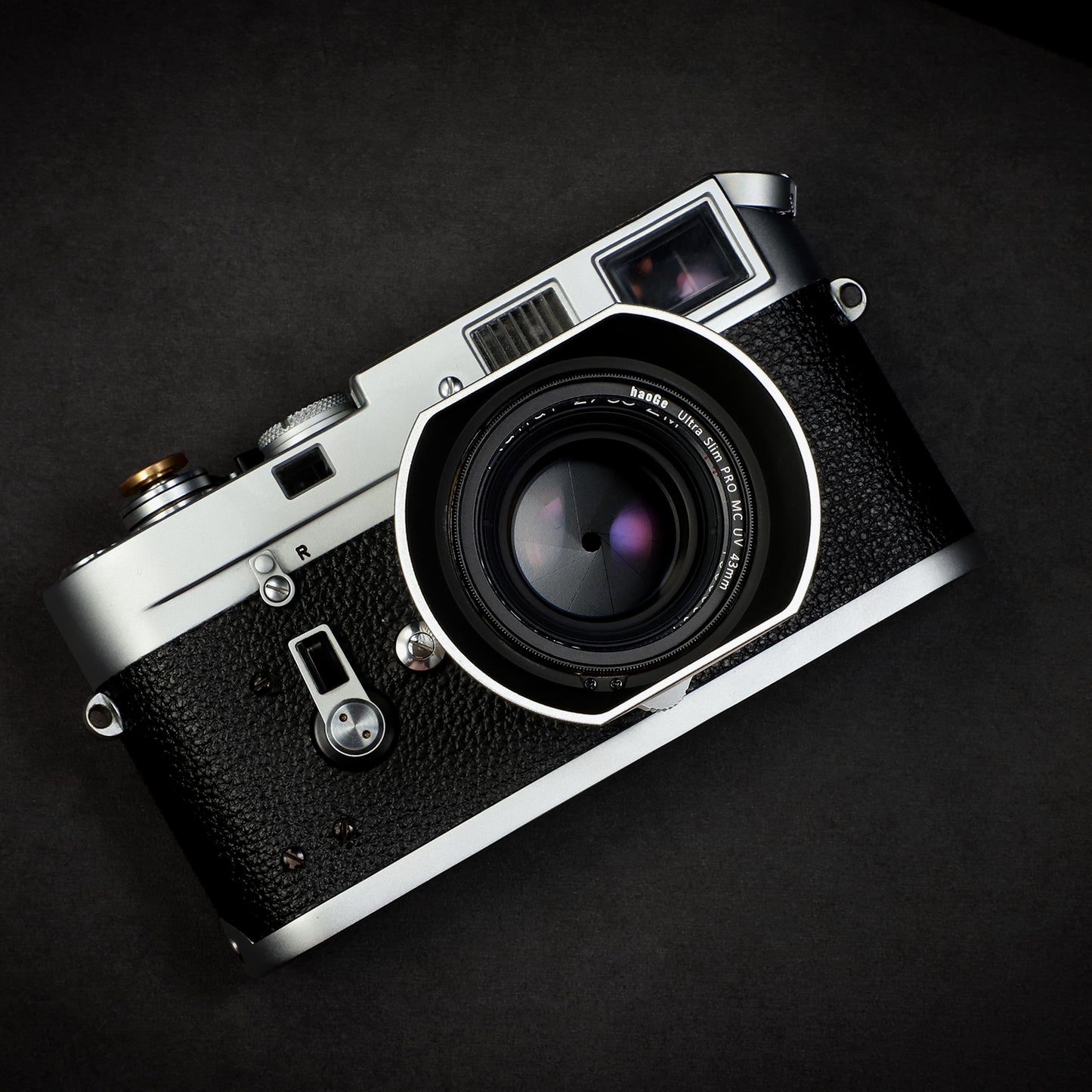 Haoge Square Metal Lens Hood for Voigtlander NOKTON 35mm f1.4, 40mm f1.4, 50mm f1.5 Aspherical II 28mm F1.5 VM Lens,Carl Zeiss Biogon T* 2/35 35mm f2 ZM, C Biogon T* 2.8/35 35mm f2.8 ZM, Planar T* 2/50 50mm f2 ZM