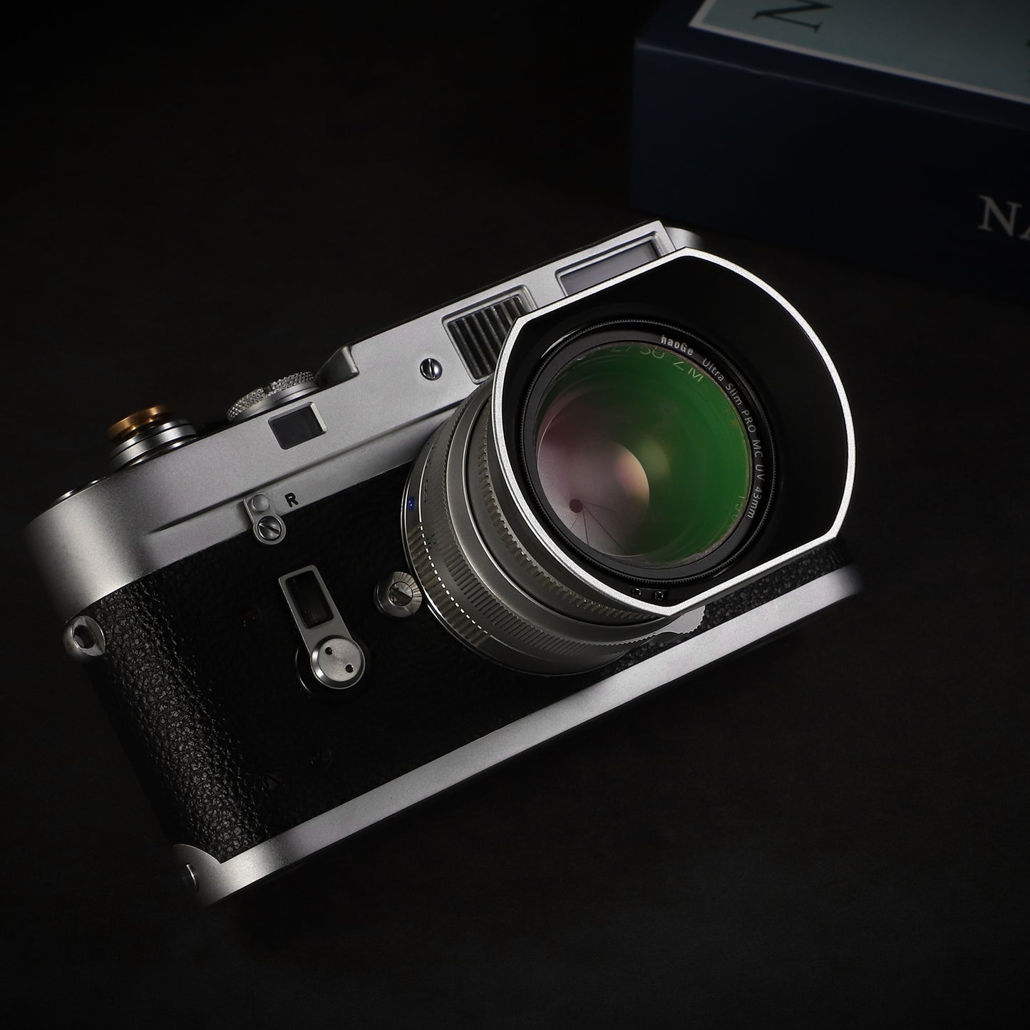 Haoge Square Metal Lens Hood for Voigtlander NOKTON 35mm f1.4, 40mm f1.4, 50mm f1.5 Aspherical II 28mm F1.5 VM Lens,Carl Zeiss Biogon T* 2/35 35mm f2 ZM, C Biogon T* 2.8/35 35mm f2.8 ZM, Planar T* 2/50 50mm f2 ZM