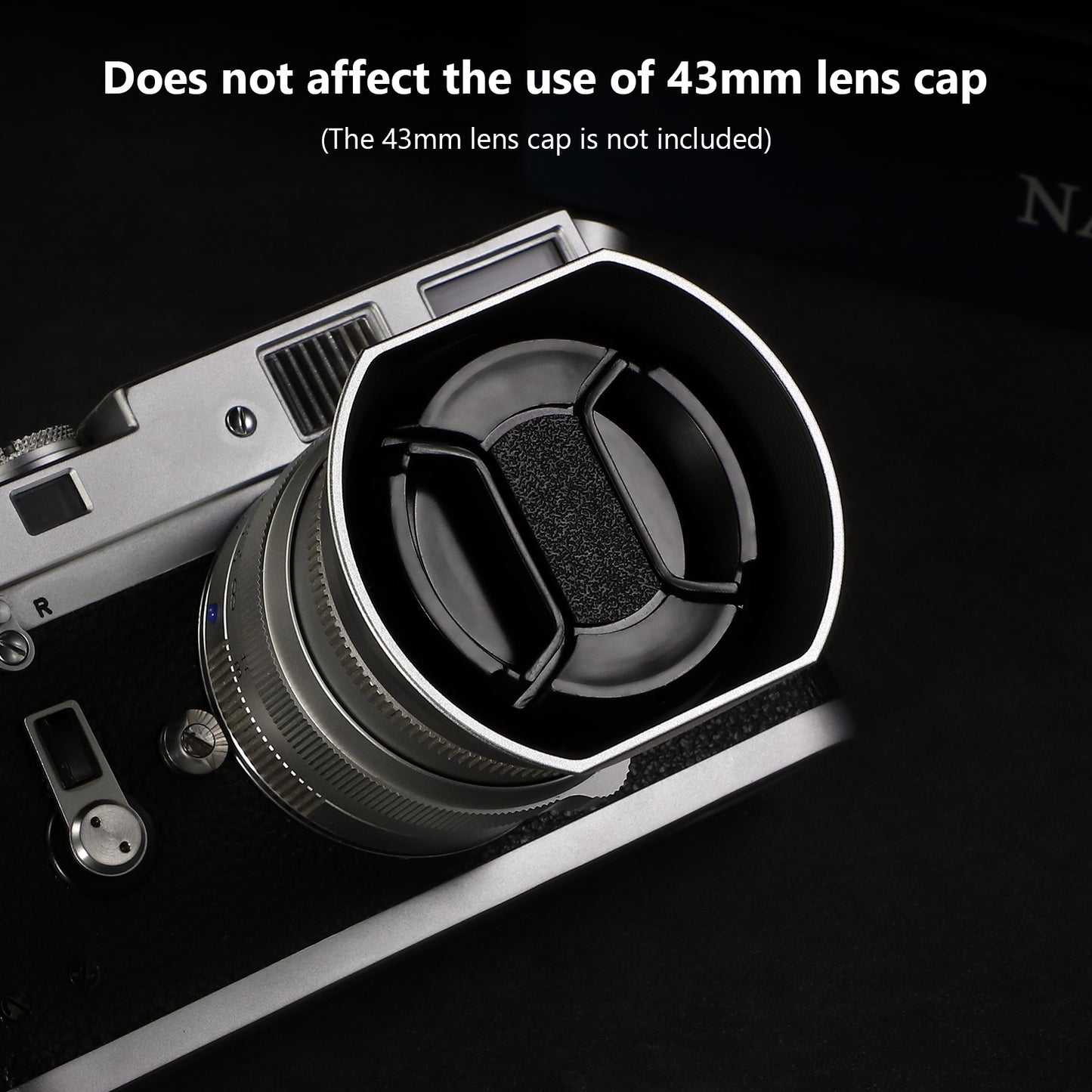 Haoge Square Metal Lens Hood for Voigtlander NOKTON 35mm f1.4, 40mm f1.4, 50mm f1.5 Aspherical II 28mm F1.5 VM Lens,Carl Zeiss Biogon T* 2/35 35mm f2 ZM, C Biogon T* 2.8/35 35mm f2.8 ZM, Planar T* 2/50 50mm f2 ZM