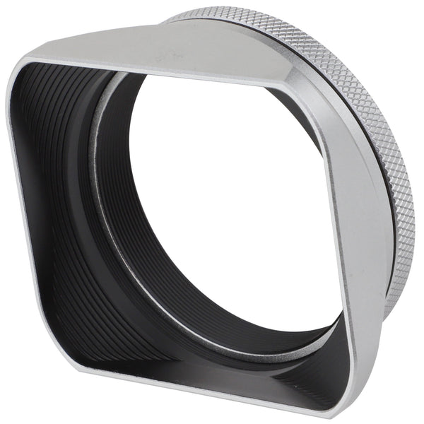 Haoge LHX200S Square Metal Lens Hood with 49mm Adapter Ring for Fujif