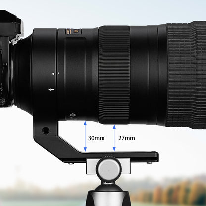 Haoge LMR-N25 Lens Collar Replacement Foot Tripod Mount Ring Stand Base for Nikon AF-S NIKKOR 200-500mm f/5.6E ED VR Lens built-in Arca Type Quick Release Plate