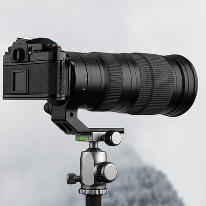 Haoge LMR-N25 Lens Collar Replacement Foot Tripod Mount Ring Stand Base for Nikon AF-S NIKKOR 200-500mm f/5.6E ED VR Lens built-in Arca Type Quick Release Plate