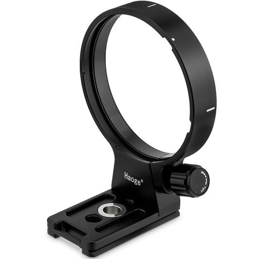 Haoge LMR-SM140S Lens Collar Replacement Foot Tripod Mount Ring Stand Base for Sigma 100-400mm F5-6.3 DG DN OS Lens Sony E Mount, L Mount, X Mount built-in Arca Type Quick Release Plate