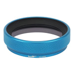 Load image into Gallery viewer, Haoge LUV-X54G Metal Lens Hood with MC UV Protection Multicoated Ultraviolet Lens Filter for Fujifilm Fuji X100V Camera Blue
