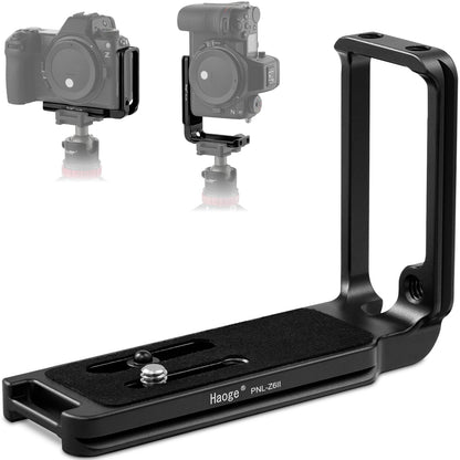Haoge PNL-Z6II L Bracket for Nikon Z5 Z6 Z7 Z6II Z6III Z7II Camera , Arca Style Compatiable Quick Release Plate
