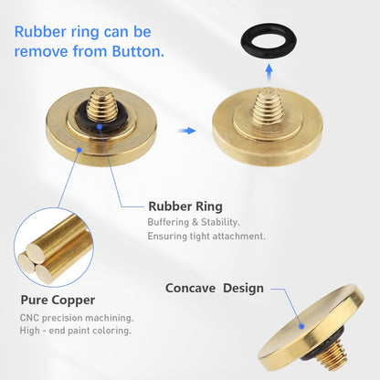 Haoge Metal Shutter Release Button for Sony RX1 RX1R RX1RII/M2 RX1RIII/M3 RX10 I II III IV Camera Concave Surface Red