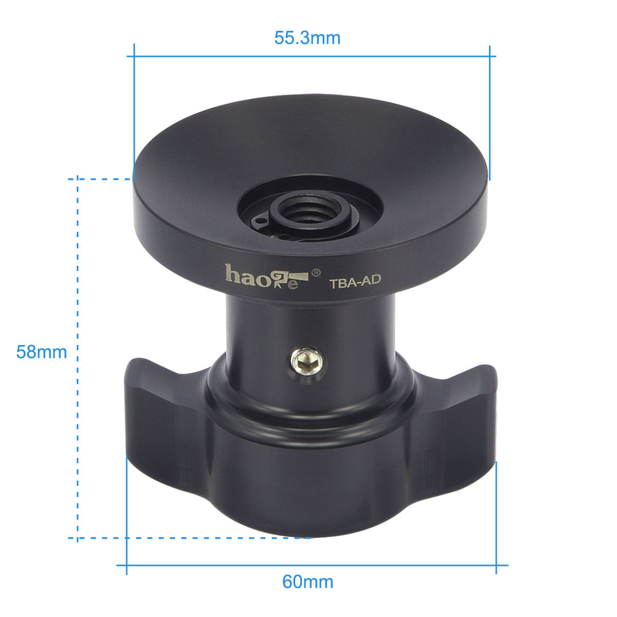 Haoge Tie Down Locking Handle Short Threaded Knob for Sachtler Tripod Video Fluid Head Bowl Adapter FSB6 FSB6T FSB8 FSB8T DV10 DV12