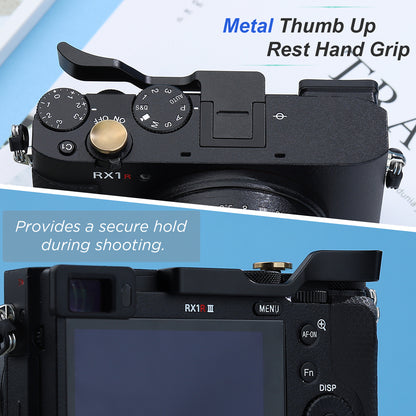 Haoge サムハンドグリップ Sony RX1R III カメラアクセサリー メタルホットシュー rx1r iii m3 サムアップレスト ハンドグリップ THB-RX1RIII-B ブラック