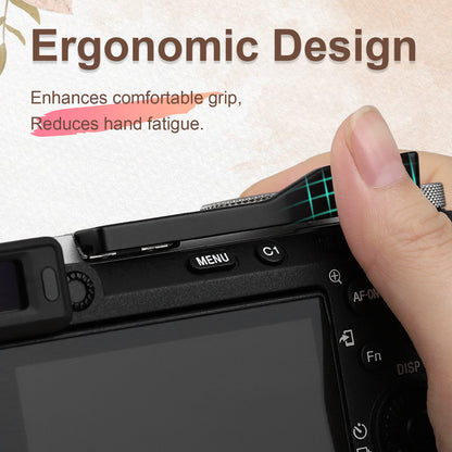 Haoge Metal Thumb Grip for Sony α7cii,Alpha 7CR,ILCE-7CR,Digital Camera Accessories Black Hot Shoe Thumb Up Rest Handle Grip THB-S7CR-B