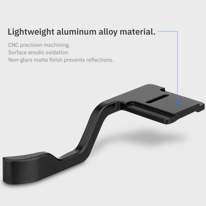 Haoge THB-XT30B Metall-Blitzschuh-Daumenauflage-Handgriff für Fujifilm Fuji X-T10 X-T20 X-T30 X-T30II X-T30III XT10 XT20 XT30 Kamera Schwarz 