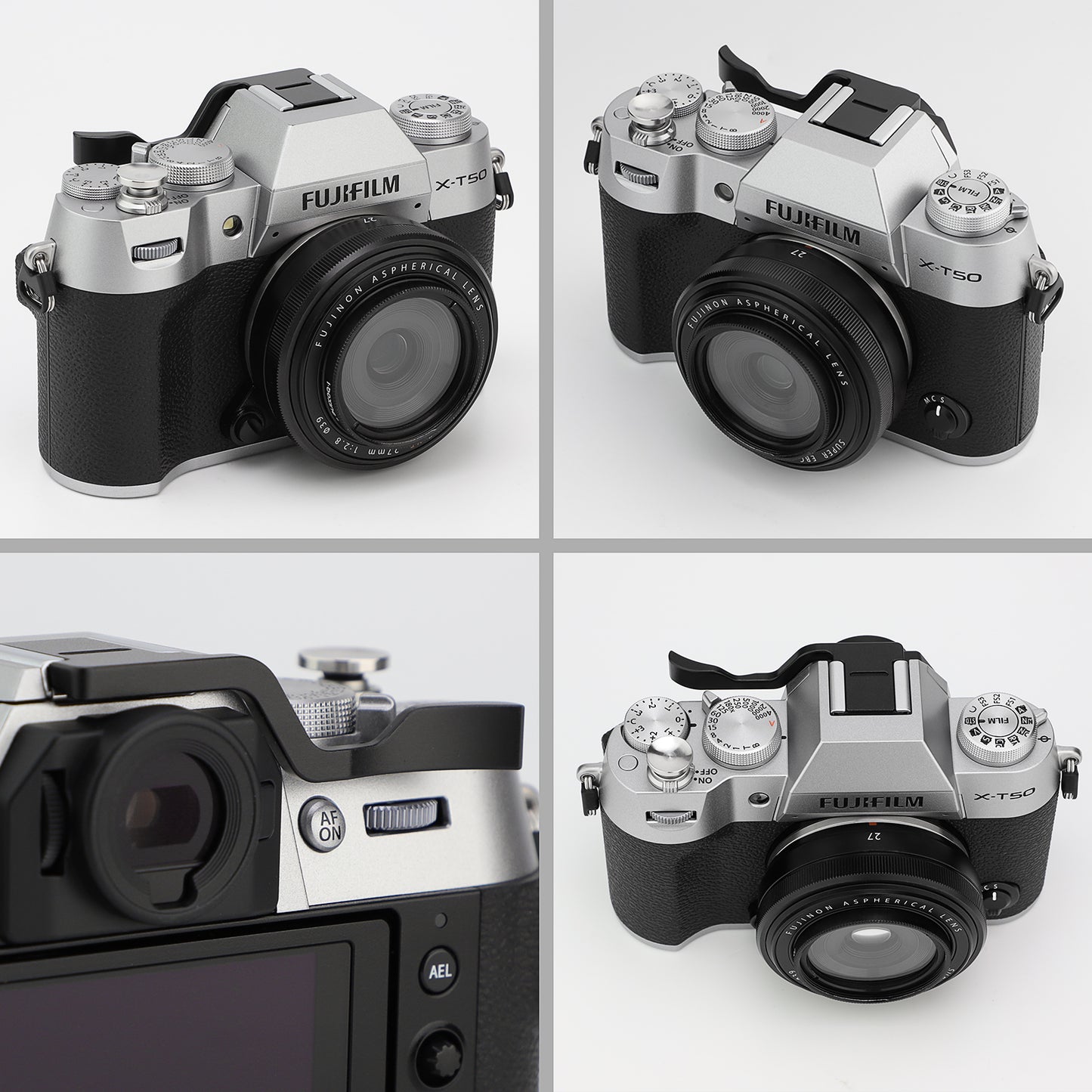 Haoge THB-XT30B Metall-Blitzschuh-Daumenauflage-Handgriff für Fujifilm Fuji X-T10 X-T20 X-T30 X-T30II X-T30III XT10 XT20 XT30 Kamera Schwarz 