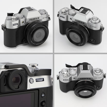 Haoge THB-XT30B Metall-Blitzschuh-Daumenauflage-Handgriff für Fujifilm Fuji X-T10 X-T20 X-T30 X-T30II X-T30III XT10 XT20 XT30 Kamera Schwarz 