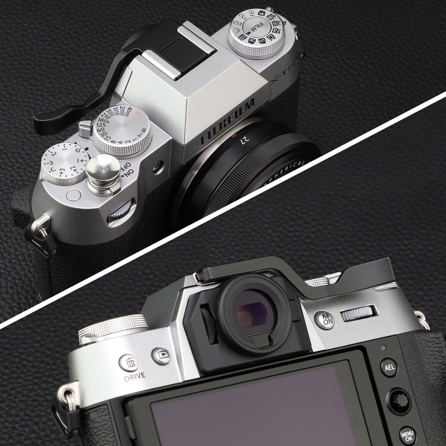 Haoge THB-XT30B Metall-Blitzschuh-Daumenauflage-Handgriff für Fujifilm Fuji X-T10 X-T20 X-T30 X-T30II X-T30III XT10 XT20 XT30 Kamera Schwarz 