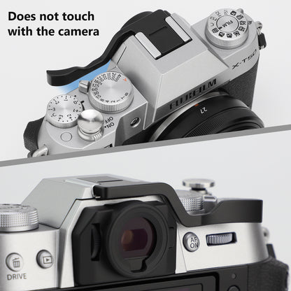 Haoge THB-XT30B Metall-Blitzschuh-Daumenauflage-Handgriff für Fujifilm Fuji X-T10 X-T20 X-T30 X-T30II X-T30III XT10 XT20 XT30 Kamera Schwarz 