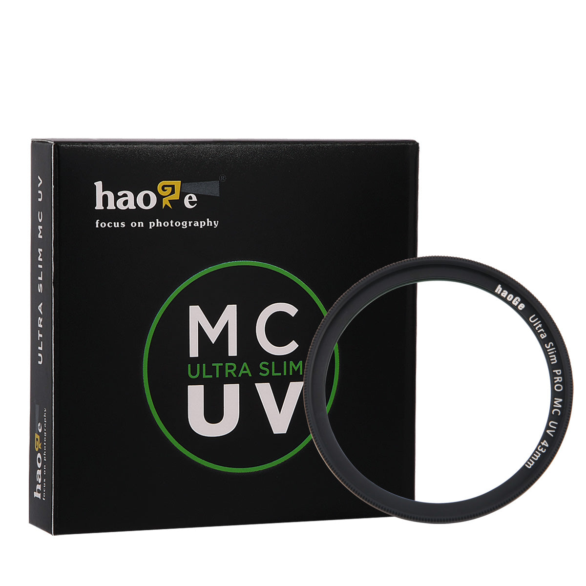 Haoge 43mm Ultra Slim MC UV Protection Multicoated Ultraviolet Lens Filter for Canon Nikon Sony Minolta Pentax Olympus Panasonic Leica Zeiss Tamron Digital Camera DSLR Lens