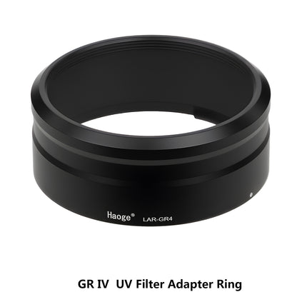 Haoge LAR-GR4 Lens Filter Adapter Ring for RICOH GR IV GRIV GR4 Digital Compact Camera for GW-4 Wide Conversion Lens replaces GA-3