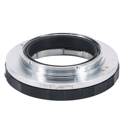 Haoge Manual Macro Focus Lens Mount Adapter for Leica M LM Lens to Sony E-mount NEX Camera such as NEX-3, NEX-5, NEX-5N, NEX-7, NEX-7N, a6500, a6300, a6000, a5000, a3500, a3000, NEX-VG10, VG20 Copper