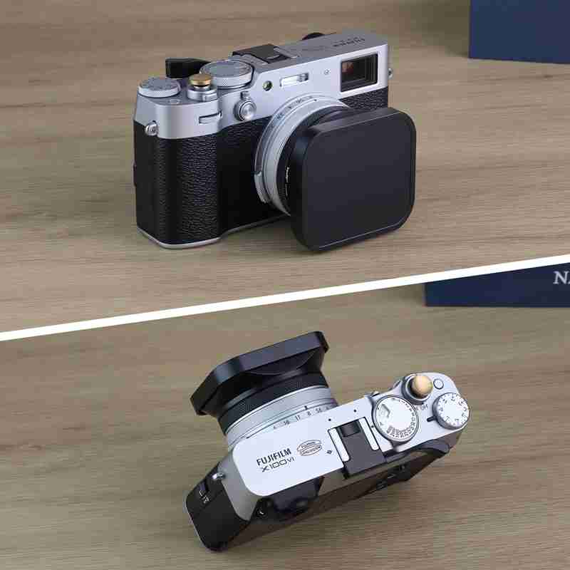Square Lens Hood X100v Haoge Metal Square Lens Hood For Fujifilm