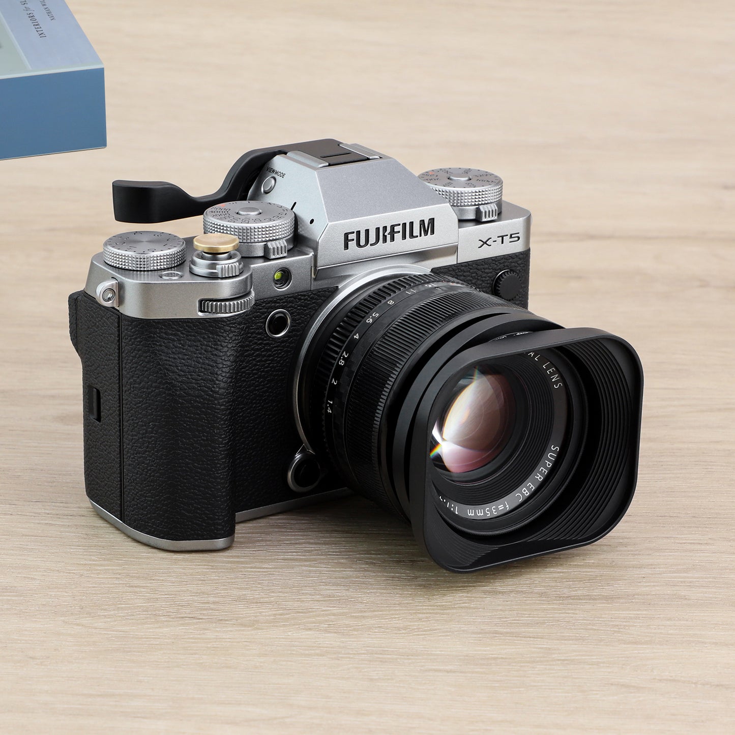 Haoge LH-X53 Quadratische Gegenlichtblende aus Metall für Fujifilm Fuji Fujinon XF 35mm F1.4 R / XF35mmF1.4 R Objektiv 